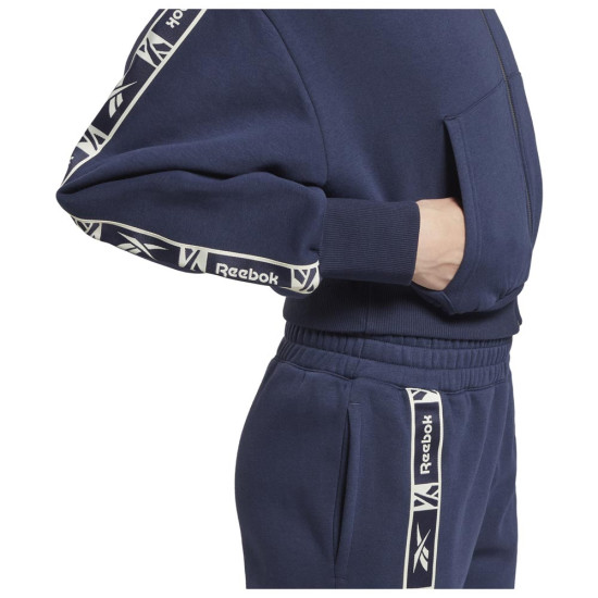 Reebok Γυναικεία ζακέτα Tape Pack Full Zip Reebok Γυναικεία ζακέτα Tape Pack Full Zip